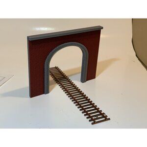 HO Scale Red Brick Single Train Tunnel Portal - H0  Model Railroad Scenery 1:87